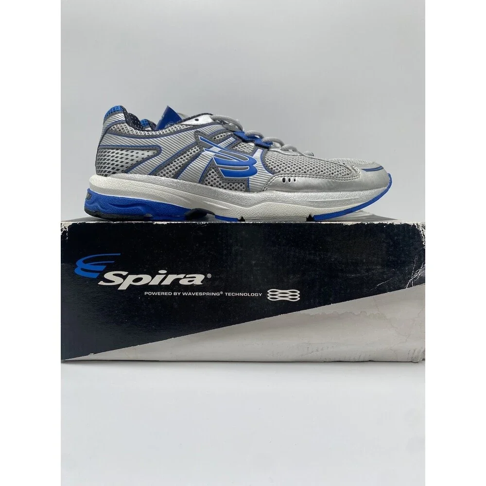 Spira GENESIS X Men's LIGHTLY USED Running Shoe Steel/Royal Multiple Sizes